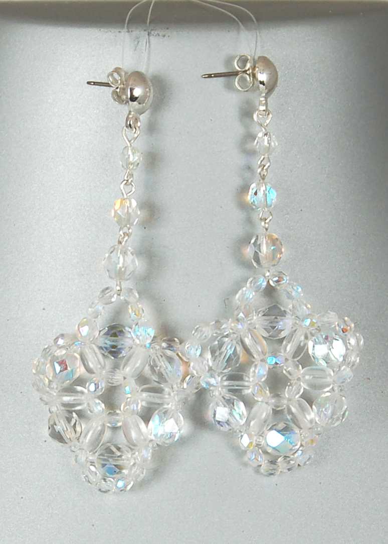 3 pcs Jewelry piece with Czech Glass Beads (OUTLET Vintage)