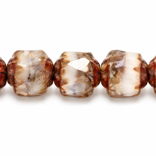 Cathedral Faceted Fire Polished Beads, X3194 Stain Strong (x3194-86805), Glass, Czech Republic