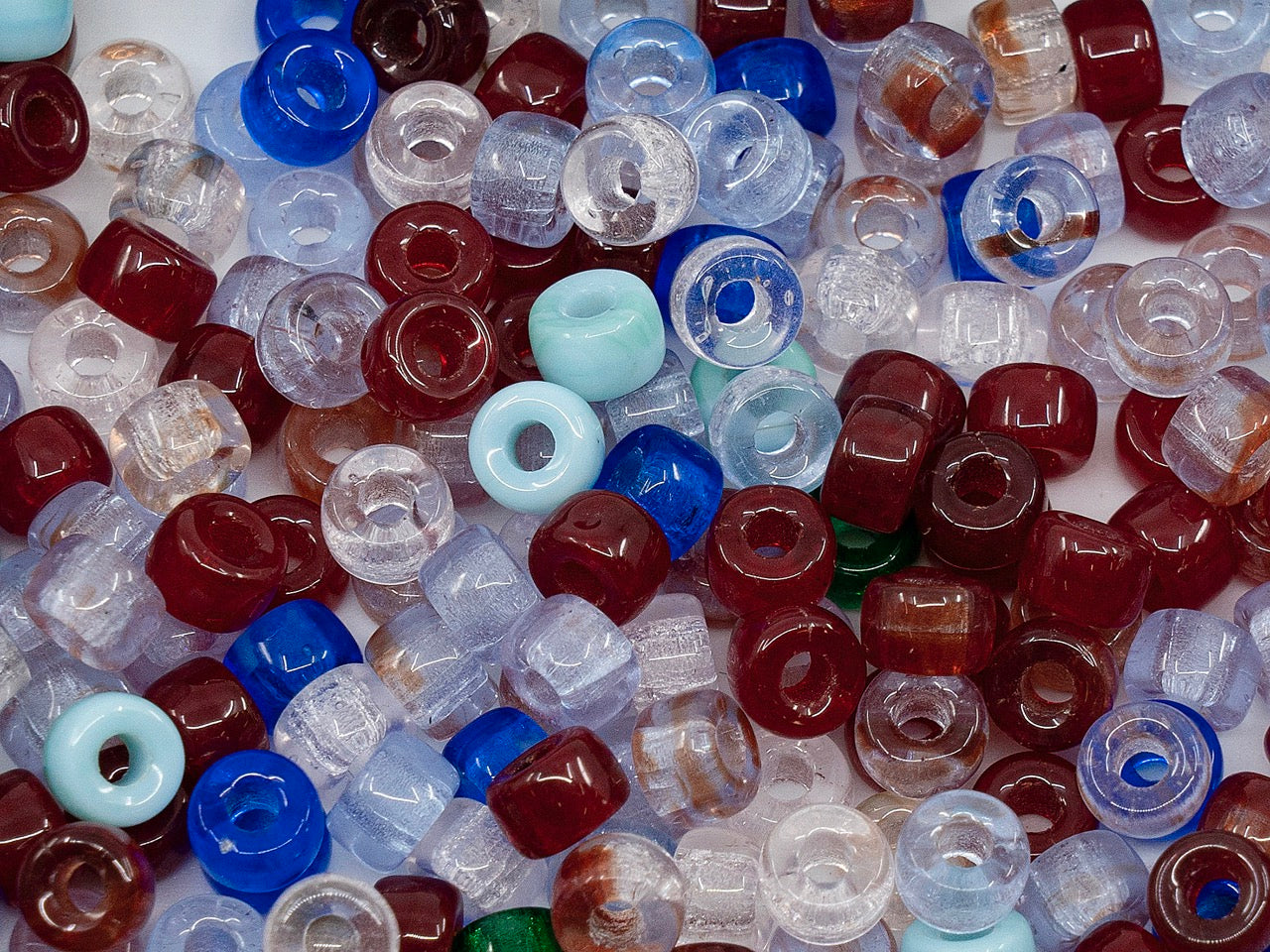 OUTLET Pony Beads, 6 mm, Glass, Czech Republic