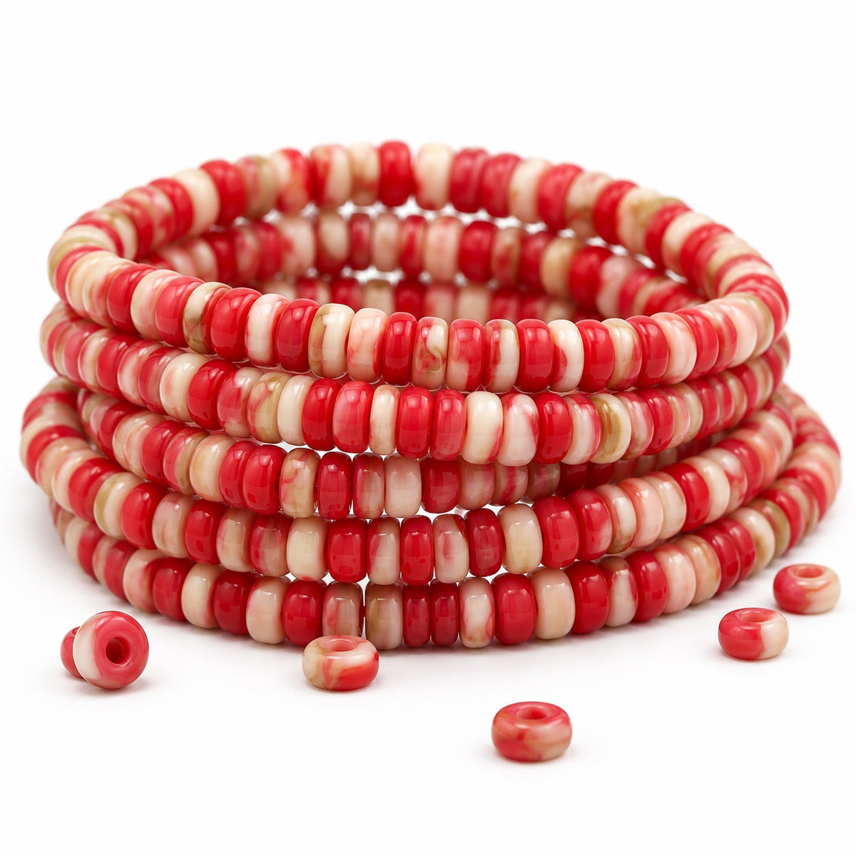 Flat Round Wheel Beads, X1516 (x1516), Glass, Czech Republic