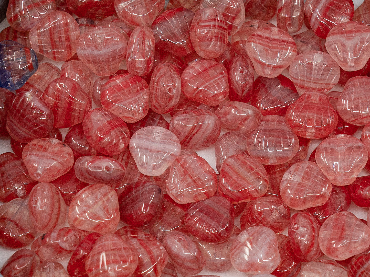 OUTLET Small Flat Shell Beads, 8x7 mm, Glass, Czech Republic