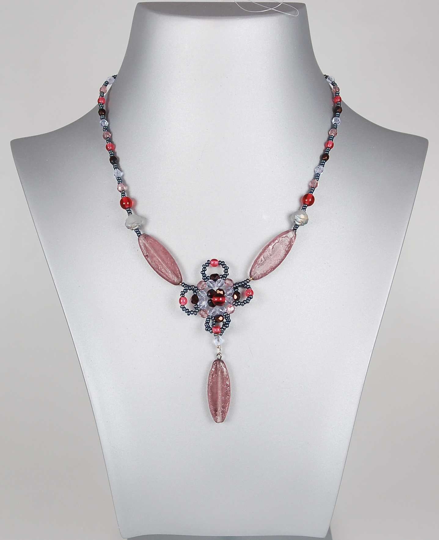 3 pcs Jewelry piece with Czech Glass Beads (OUTLET Vintage)