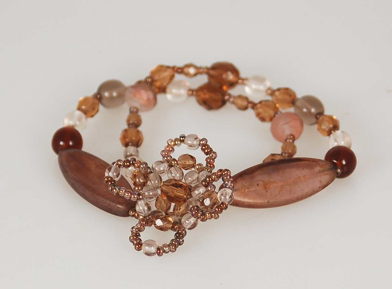 3 pcs Jewelry piece with Czech Glass Beads (OUTLET Vintage)