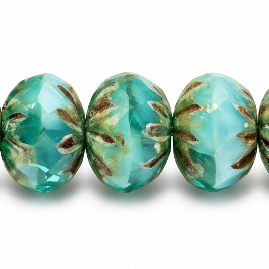 Special Cut Faceted Fire Polished Beads, Lg003 Stain Strong (lg003-86805), Glass, Czech Republic