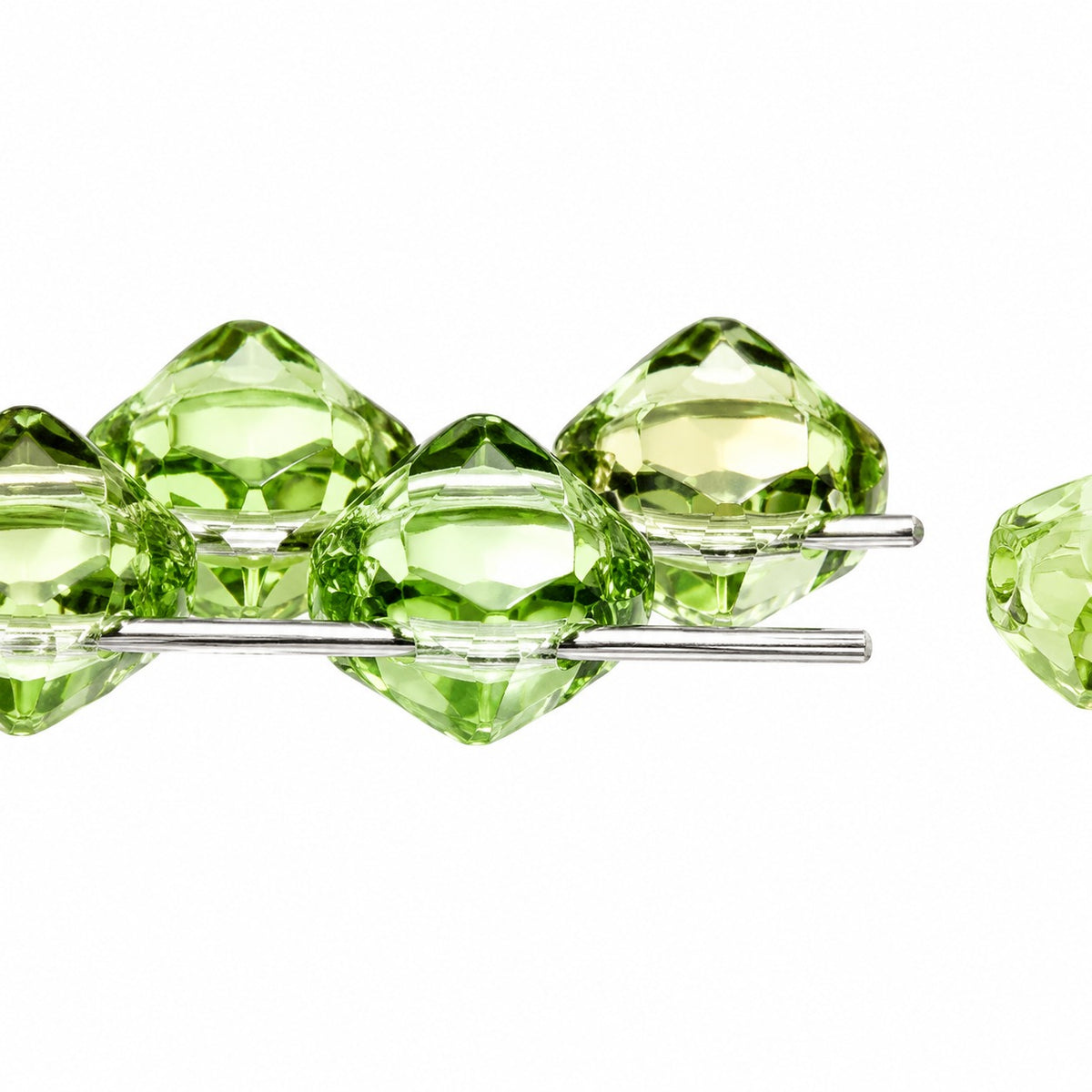 Silky 2-Hole Square Beads, T0110 (t0110), Glass, Czech Republic