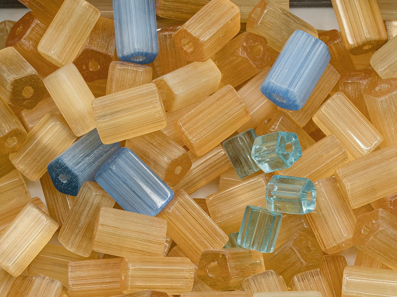 OUTLET Mix Of Unique Czech Bohemia Glass Pressed Beads,  mm, Glass, Czech Republic