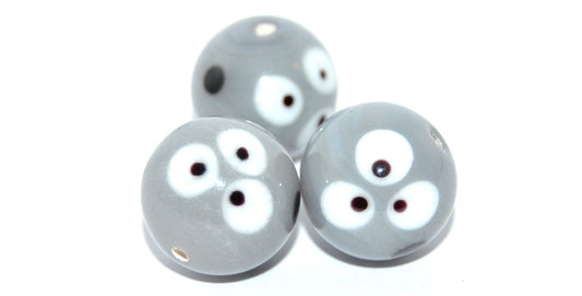 Czech Glass Hand Made Lampwork Beads Lines With Aventurine, E (E), Glass, Czech Republic