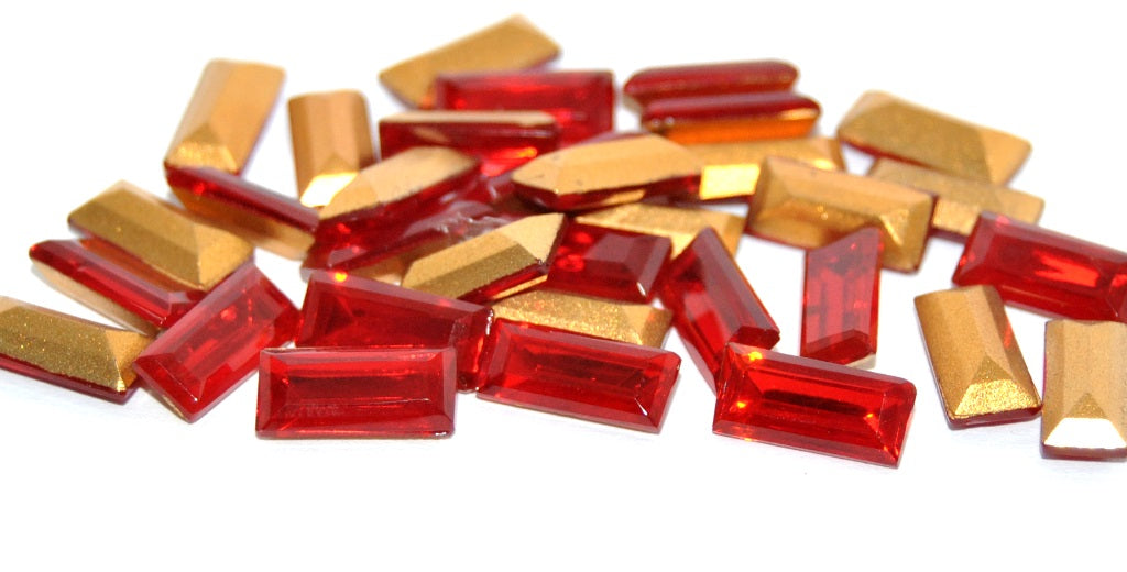 Tschechische Glas-Strasssteine ​​mit spitzer Rückseite, Siam-Rubin mit Folie (SIAM-RUBY-SIMILIZACION), Glas, Tschechische Republik