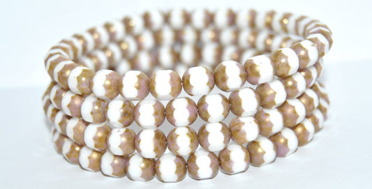 Special Cut Fire Polished Beads, White I (02010-I), Glass, Czech Republic