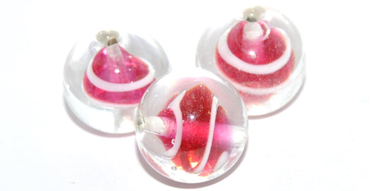 Czech Glass Hand Made Lampwork Beads Lines With Aventurine, A (A), Glass, Czech Republic