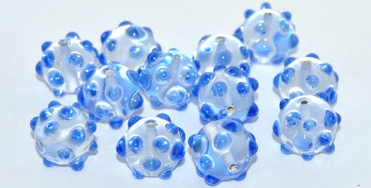 Czech Glass Hand Made Lampwork Beads Lines With Aventurine, B (B), Glass, Czech Republic