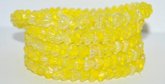 Flat Round Lentil Pressed Glass Beads, 86018 Ab (86018-AB), Glass, Czech Republic