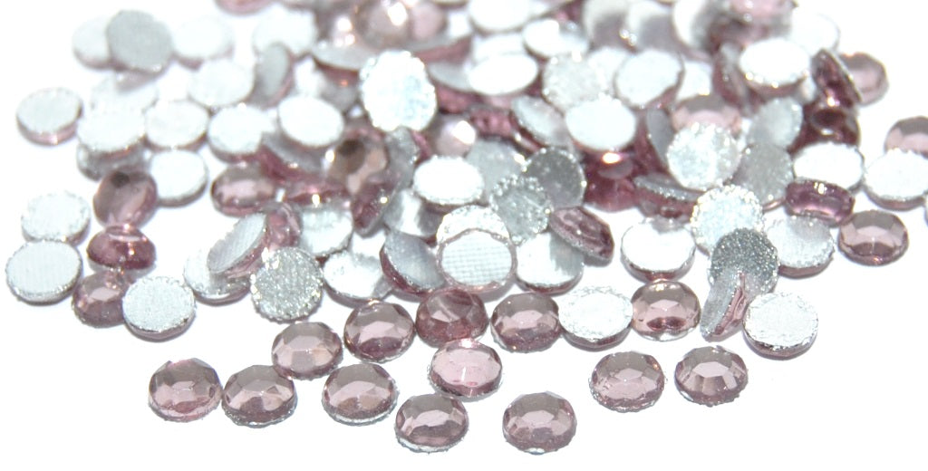 Round Rhinestones Hot Fix, Transparent Light Amethyst (20010), Glass, Czech Republic