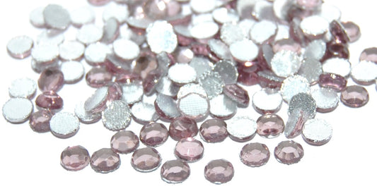 Round Rhinestones Hot Fix, Transparent Light Amethyst (20010), Glass, Czech Republic