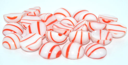 Round Flat Back Cabs, 8905 (08905), Glass, Czech Republic ~ STRANDED