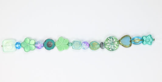 3 Stk. Stranded Bead Mix Sea, Glas, Tschechische Republik