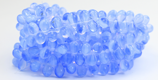 梨形压花玻璃珠，10003006（010003006），玻璃，捷克共和国