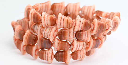 Flat Bell Beads, 20113600 Copper Lined (020113600-55307), Glass, Czech Republic