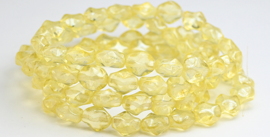 Big Shaped Beads, Crystal Luster Yellow Full Coated (00030-14483), Glass, Czech Republic