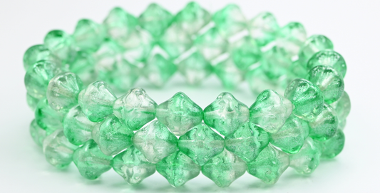 ランタンプレスガラスビーズ、クリスタル541019（00030-541019）、ガラス、チェコ共和国〜STRANDED