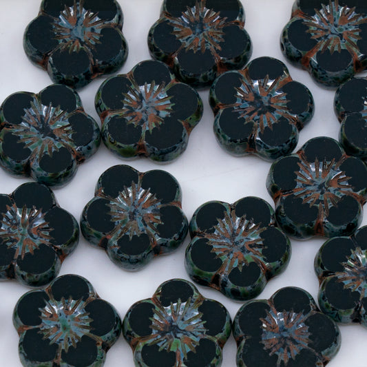 清仓 250克/50克 钟形花朵珠，6 x 8 毫米，水晶亮面红橙色 (00030-48109)，玻璃，捷克共和国