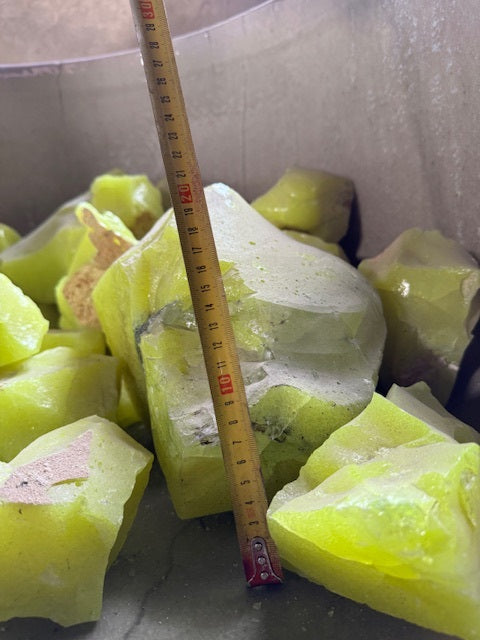 READY TO SHIP CULLET - A piece of uranium glass, Czech Republic