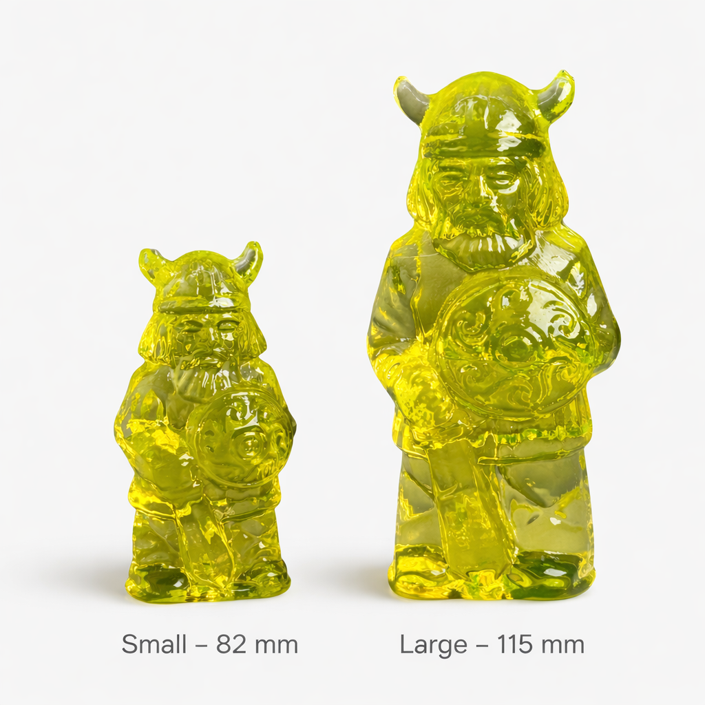 捷克共和国手工制作的紫外线反应艺术摆件——铀玻璃梨形镇纸