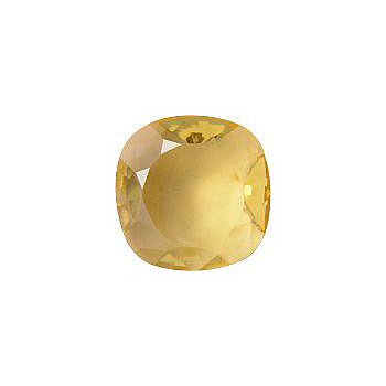 Rounded Square Faceted Pointed Back (Doublets) Crystal Glass Stone, Yellow 11 Transparent (10030), Czech Republic