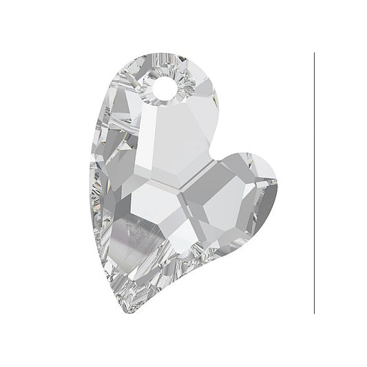 SWAROVSKI ELEMENTS pendant Devoted 2 U Heart 6261 crystal stone with hole Crystal Cal P Glass Austria