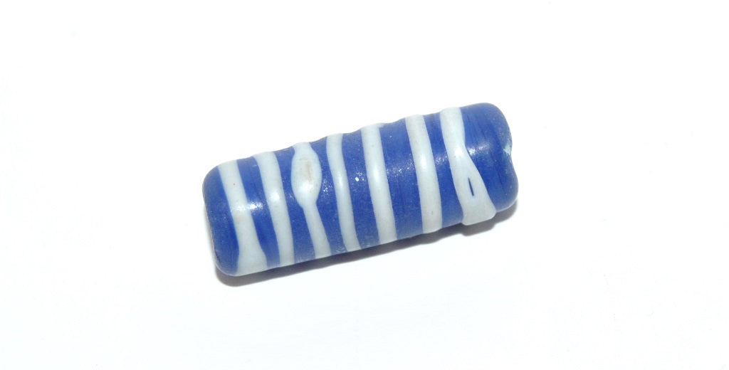 Czech Glass Hand Made Roller Tube Lampwork Beads, (2610 F), Glass, Czech Republic