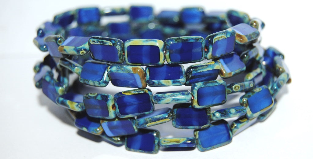 Table Cut Rectangle Beads, (30093100 66800), Glass, Czech Republic