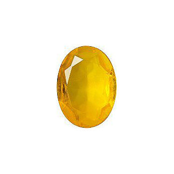 Oval Faceted Pointed Back (Doublets) Crystal Glass Stone, Yellow 10 Transparent (90000), Czech Republic