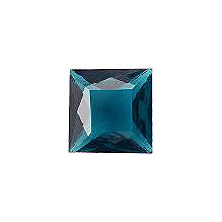 Square Faceted Pointed Back (Doublets) Crystal Glass Stone, Blue 13 Transparent (60070-K), Czech Republic