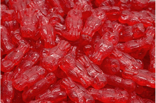 Owl Beads, Ruby Red (90080), Glass, Czech Republic