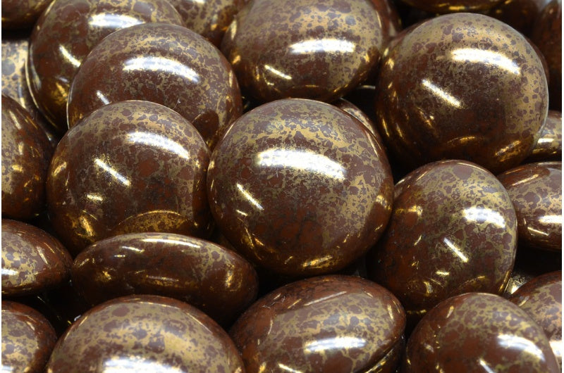 Cabochon Beads, 13710 Terracotta Violet (13710-15496), Glass, Czech Republic