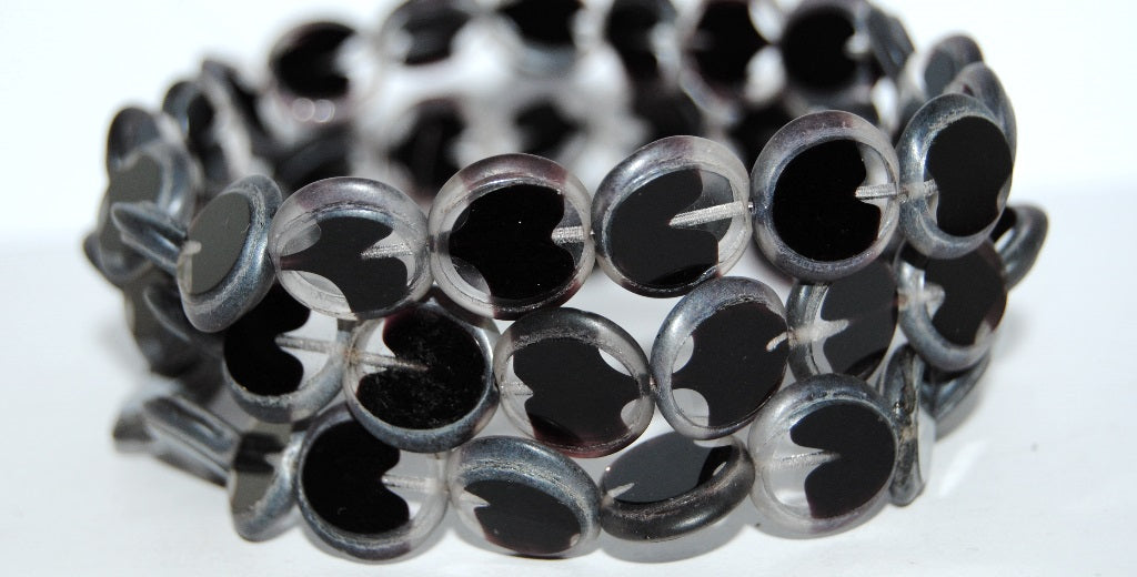 Table Cut Round Beads Eskooko, 26998 Luster Cream (26998 14401), Glass, Czech Republic