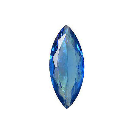 Navette Faceted Pointed Back (Doublets) Crystal Glass Stone, Blue 15 Mexico Opals (Mex-10), Czech Republic