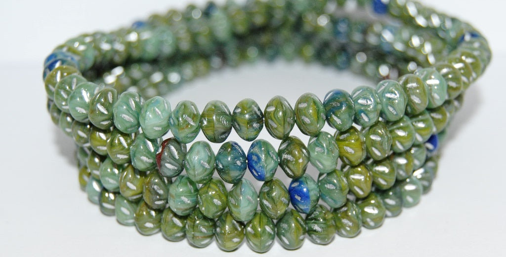 Shaped Pressed Glass Beads, (Mixed Glass Bg 54201), Glass, Czech Republic