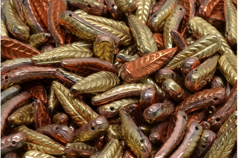 Bird Feather Beads, Crystal 98542 (00030-98542), Glass, Czech Republic