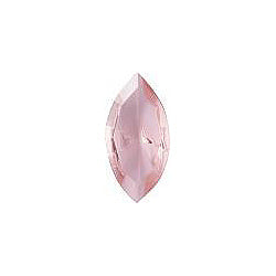 Navette Faceted Pointed Back (Doublets) Crystal Glass Stone, Pink 4 Transparent (70110-L), Czech Republic