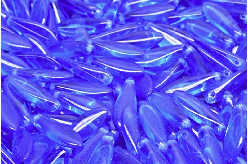 Dolchperlen, Transparentblau (30060), Glas, Tschechische Republik