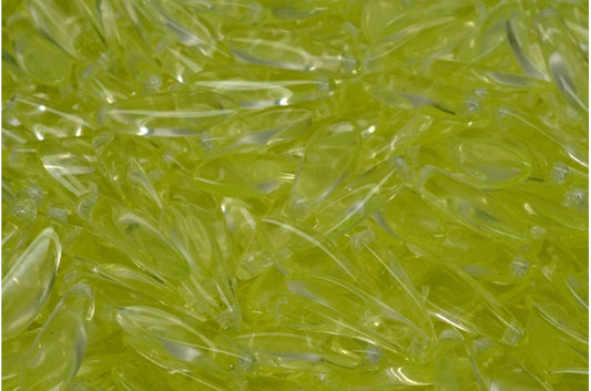 Dolchperlen, transparentes Gelb (80130), Glas, Tschechische Republik