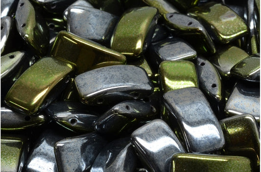 Carrier Beads, Black Combined Luster (23980-91501), Glass, Czech Republic