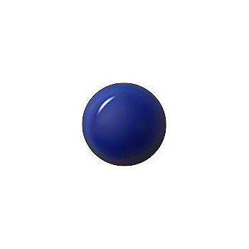 Round Cabochons Flat Back Crystal Glass Stone, Blue 3 Opaque (34030), Czech Republic