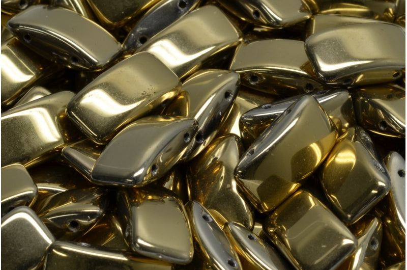 Trägerperlen, Schwarzgold (23980-26443), Glas, Tschechische Republik