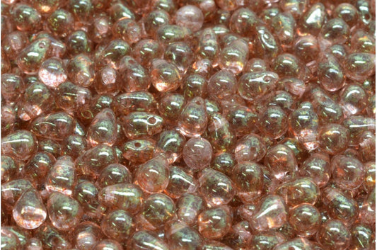 Drop Beads, Crystal Terracotta Red (00030-15495), Glass, Czech Republic