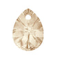 SWAROVSKI ELEMENTS pendant XILION pear 6128 crystal stone with hole Light Silk Glass Austria