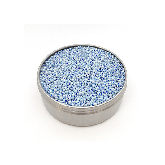 Rocailles PRECIOSA seed beads Light Blue Pearl Glass Czech Republic