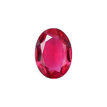 Oval Faceted Pointed Back (Doublets) Crystal Glass Stone, Pink 18 Transparent (70350-K), Czech Republic