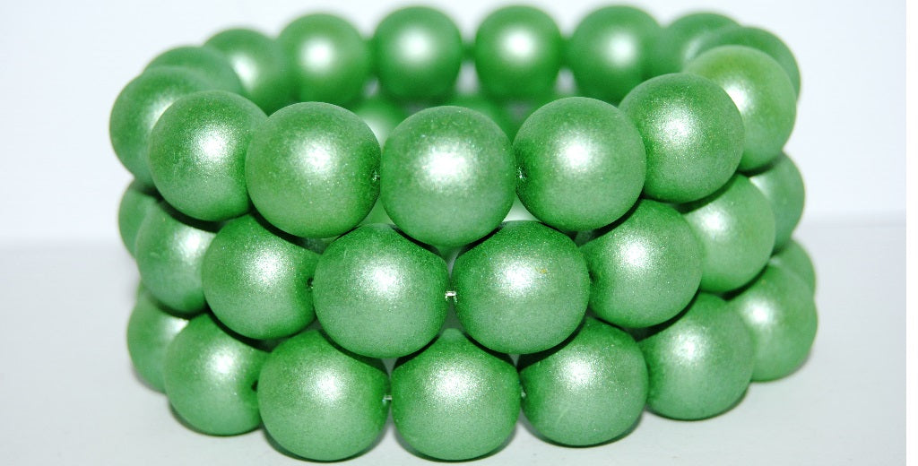 Round Pressed Glass Beads Druck, 70459 (70459), Glass, Czech Republic